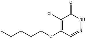 4-氯-5-(戊氧基)哒嗪-3(2H)-酮 结构式