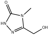 5-(HYDROXYMETHYL)-4-METHYL-2,4-DIHYDRO-3H-1,2,4-TRIAZOL-3-ONE 结构式