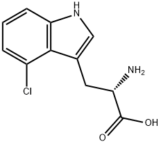 4-氯色氨酸 结构式