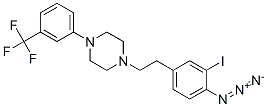 1-(2-(3-iodo-4-azidophenyl)ethyl)-4-(3-(trifluoromethyl)phenyl)piperazine 结构式
