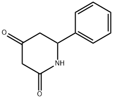 6-苯基-2,4-哌啶二酮 结构式
