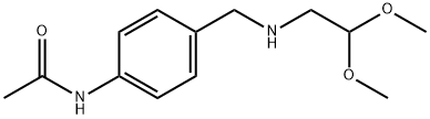 N-(4-(((2,2-DiMethoxyethyl)aMino)Methyl)phenyl)acetaMide 结构式
