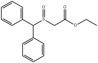 [(二苯甲基)亚磺酰基]乙酸乙酯 结构式