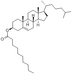 胆甾醇癸酸酯 结构式