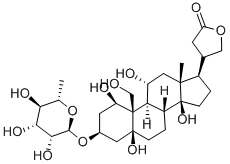 二氢乌本(箭毒)苷 结构式