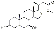 (3α,5β,7β)-3,7-Dihydroxy-24-norcholan-23-oic Acid Methyl Ester 结构式