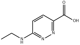 6-(乙基氨基)哒嗪-3-羧酸 结构式