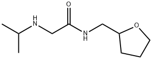 ACETAMIDE, 2-[(1-METHYLETHYL)AMINO]-N-[(TETRAHYDRO-2-FURANYL)METHYL]- 结构式