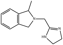 2-[2H-(1-甲基-1,3-二氢异吲哚)甲基]-4,5-二氢咪唑马来酸盐 结构式