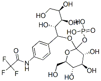 4-trifluoroacetamidophenyl-1-O-glucopyranosylribitol-1'-phosphate 结构式