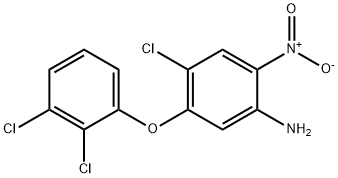 4-氯-5-(2,3-二氯苯氧基)-2-硝基苯胺 结构式