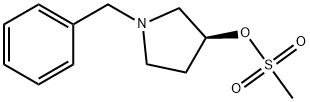 (S)-1-BENZYL-3-MESYLOXY PYRROLIDINE 结构式