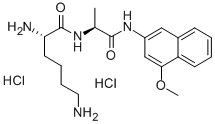LYS-ALA 4-METHOXY-BETA-NAPHTHYLAMIDE DIHYDROCHLORIDE 结构式