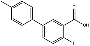 4-氟-4'-甲基-[1,1'-联苯]-3-羧酸 结构式