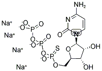 CYTIDINE-5'-O-(1-THIOTRIPHOSPHATE), RP-ISOMER SODIUM SALT 结构式