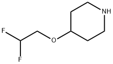 4-(2,2-二氟乙氧基)哌啶 结构式