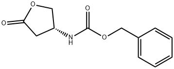 (R)-5-氧代四氢呋喃-3-氨基甲酸苄酯 结构式