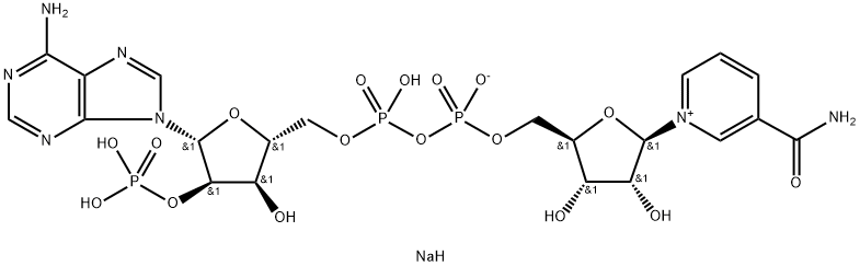 β-烟酰胺腺嘌呤二核苷酸磷酸 结构式