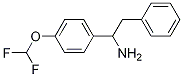 ALPHA-[4-(二氟甲氧基)苯基]苯乙胺 结构式