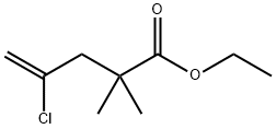 4-氯-2,2-二甲基戊-4-烯酸乙酯 结构式
