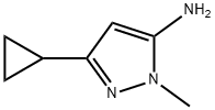 3-环丙基-1-甲基-吡唑-5-胺 结构式