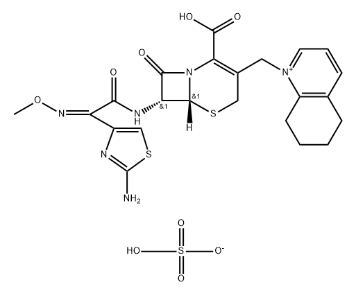 硫酸头孢喹诺 结构式