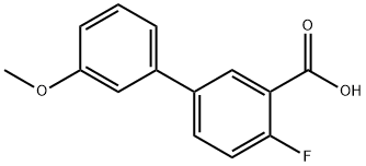 4-氟-3'-甲氧基-[1,1'-联苯]-3-羧酸 结构式