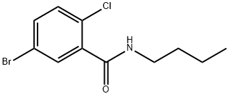 BUTYL 5-BROMO-2-CHLOROBENZAMIDE 结构式