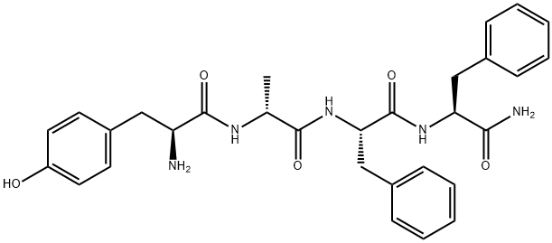 (PHE4)-DERMORPHIN (1-4) AMIDE 结构式