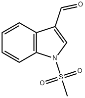 1-METHANESULFONYL-1H-INDOLE-3-CARBALDEHYDE 结构式