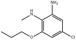 4-CHLORO-N1-METHYL-6-PROPOXYBENZENE-1,2-DIAMINE 结构式