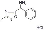 [(3-甲基-1,2,4-恶二唑-5-基)(苯基)甲基]胺盐酸盐 结构式