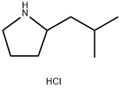 2-异丁基吡咯烷盐酸盐 结构式