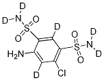 4-Amino-6-chloro-1,3-benzenedisulfonamide-d6
(Discontinued) 结构式