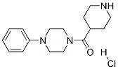 (4-苯基哌啶-1-基)哌啶-4-基-甲酮盐酸盐 结构式