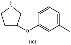 3-(间甲苯氧基)吡咯烷 结构式