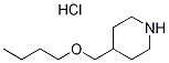 4-(Butoxymethyl)piperidine hydrochloride 结构式