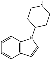 1-(PIPERIDIN-4-YL)-1H-INDOLE 结构式