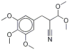 3,4,5-TRIMETHOXY-D9-2'-CYANO-DI-HYDROCINNAMALDEHYDE DIMETHYLACETAL 结构式