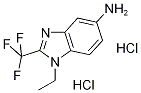 1-Ethyl-2-trifluoromethyl-1H-benzoimidazol-5-ylamine dihydrochloride 结构式