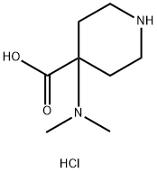 4-DIMETHYLAMINO-PIPERIDINE-4-CARBOXYLIC ACIDDIHYDROCHLORIDE 结构式