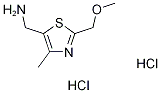 [2-(methoxymethyl)-4-methyl-1,3-thiazol-5-yl]methylamine dihydrochloride 结构式
