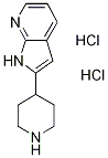 2-哌啶-4-基-1H-吡咯并[2,3-B]吡啶二盐酸盐 结构式