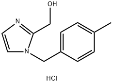 [1-(4-methylbenzyl)-1H-imidazol-2-yl]methanol hydrochloride 结构式