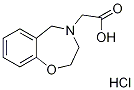 2,3-dihydro-1,4-benzoxazepin-4(5H)-ylacetic acid hydrochloride 结构式