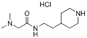 2-Dimethylamino-N-(2-piperidin-4-yl-ethyl)-acetamide hydrochloride 结构式