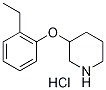 2-Ethylphenyl 3-piperidinyl ether hydrochloride 结构式