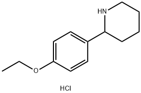 2-(4-Ethoxyphenyl)piperidine hydrochloride 结构式