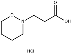 3-(1,2-oxazinan-2-yl)propanoic acid hydrochloride 结构式