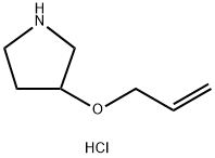 3-(丙-2-烯-1-基氧基)吡咯烷盐酸盐 结构式